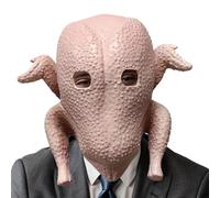 Générique Masque de Tête Rigolo - Déguisement de Dinde en Latex Réaliste - Accessoire Cosplay Respirant Adulte Thanksgiving Carnaval