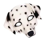 Générique Masque Décoratif de Cosplay Chien à Pois Blanc en Pu Mousse, Sensation Confortable et Effet Stéréo, Accessoire Unisexe pour Performance Scénique et Halloween