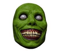 Générique Masque démoniaque, Masque effrayant réaliste en latex de démon souriant, effrayant, masque horrible pour les accessoires de fête de déguisement d'Halloween Décoration effrayante