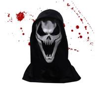 Générique Masque Effrayant Accessoire De Costume Crâne Intégral en Latex | Masque Sinistre Idéal Pour Fête, Cosplay, Mascarade, Théâtre, Spectacle, Festival, Scène, Célébration Et Réunion