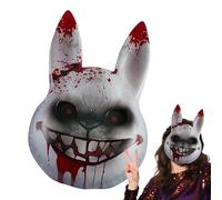 Générique Masque Effrayant De Lapin | Masque Inquiétant De Lapin,Accessoire De Déguisement Pour Fête Célébration Théâtre Spectacle Rassemblement Familial Masquerade