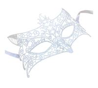 Générique Masque en Dentelle Blanc pour Célébration Halloween Soirée | Style Mascarade Classique, Rubans Latéraux Ajustables, Confort Oculaire, pour Bal, Théâtre et Événements à Thème