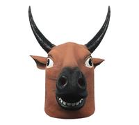 Générique Masque En Latex Tête Pleine De Taureau Réaliste - Masque D'animal Drôle Pour Adultes Hommes Femmes Halloween Carnaval Mascarade Cosplay Accessoire De Costume De Fête À Thème