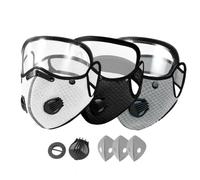 Générique Masque For Dust - Cloth PP Size Fits All | Carbon Filter Face Cover With Adjustable Goggles | Respirator For Mowing Outdoor Backyard Lawn Construction Sanding Woodworking Industry