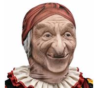 Générique Masque Intégral Réaliste Vieille Femme | Déguisement Sorcière Réaliste Élastique Cosplay | Couvre-Chef Effrayant D'Halloween | Pour des Fêtes, des Soirées, Jeux de Rôle et du