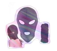 Générique Masque intégral respirant à 3 ouvertures - Accessoire de scène pour fêtes et jeux de carnaval - frhlH007 (C-Noir, L)