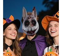 Générique Masque Lapin | Masque à Tête d'Animal,Accessoire De Déguisement Pour Fête Célébration Théâtre Spectacle Rassemblement Familial Masquerade
