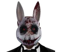 Générique Masque Lapin | Masque Effrayant Halloween,Accessoire Déguisement Pour Fête Cosplay Spectacle Mascarade Festival Célébration Réunion