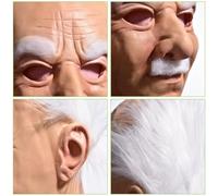 Générique Masque Latex, Recouvrement Visage Déguisement Vieillard, Masque Latex Mixte, Accessoire Déguisement pour Halloween et Fête Masquée