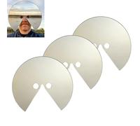 Générique Masque Miroir - Ce que je regarde : Miroir frontal, accessoire réfléchissant pour le visage, idéal pour la photographie artistique en perspective, outil anti-selfie ultime (3Pcs)