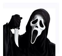 Générique Masque Scream en Latex Réaliste pour Halloween, Masque Horreur Fantôme pour Enfants et Adultes, Masque Halloween pour Jeu de Rôle et Fête à Thème, Accessoire Halloweens Effrayant