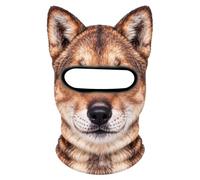 Générique Masque Ski Chat Hiver Cache-Visage Thermique de Ski avec Oreilles | Cagoule Animaux 3D Respirant Homme et Femme pour Snowboard Vélo Raves Halloween