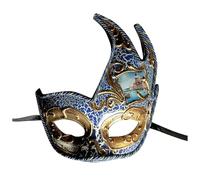 Générique Masque Vénitien Couple, Masque Demi Visage Loup en Dentelle Noire Masque Visage Fete Venise Decoration Costume Deguisement Carnaval Femme Adulte Masque Carnaval Blanc