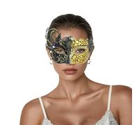 Générique Masque Vénitien Dentelle Loup Demi Visage pour Femme Masque de Soirée à Sangle Réglable Style Sexy en Dentelle Noire Accessoire Mascarade pour Bal Masqué Carnaval Halloween Fête