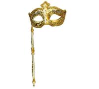 Générique Masque Venitien Femme Sexy,Masque Portatif Demi-Visage Avec Motif De Note De Musique Pour Carnaval Bal Masqué Et CéLéBration éLéGante (Gold, One Size)