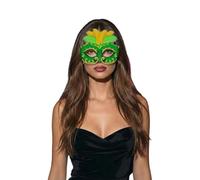 Générique Masque Vénitien Hommes Femmes Masques De Bal Sexy Venise Femme Gold Bandeau En Dentelle Pour Fête Et Élégante Mascarade Venitien Carnaval Noir Or Halloween Fin D'Année(Vert4)