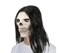 Générique Masque Visage Tête de Mort,Masque de Crâne en Latex Respirant pour Halloween | Couverture Faciale Adulte pour Cosplay Fête Scolaire Accessoire Photo Bal Masqué Maison Hantée
