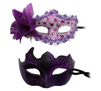Générique Masques Chirurgicaux Blanc Enfant Sequins Caveman Mardi Masques Chirurgicaux Mariage (Purple, One Size)