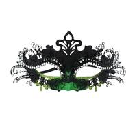 Générique Masques de bal masqué pour couples - Masque vénitien en filigrane en métal brillant et strass pour Mardi Gras