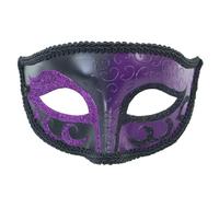 Générique Masques de Carnaval-Costume élaboré pour adultes, unisexe, pour les fêtes masquées d'Halloween et les soirées à thème. (Purple, One Size)