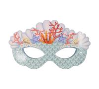 Générique Masques de Carnaval-Demi-Mmasque à thème enchanteur pour filles, idéal pour une fête sous-marine cache-yeux (Light Purple1, One Size)