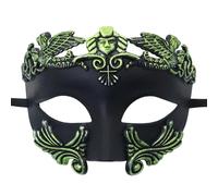 Générique Masques de Carnaval-Demi-visage gréco-romain pour Carnaval et soirée costumée masquée. (Green, One Size)