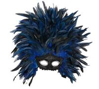 Générique Masques de Carnaval-Élégant pour une soirée costumée masquée ou un Carnaval. (Blue, One Size)