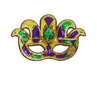 Générique Masques de Carnaval-Lunettes de Carnaval à paillettes multicolores, un accessoire original pour les fêtes. (Multicolour3, One Size)