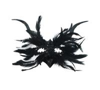 Générique Masques de Carnaval-Mascarade élégante pour une soirée gothique demi-visage, costume d'opéra, cache-yeux (White, One Size)