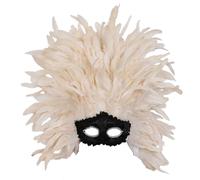 Générique Masques de Carnaval-Mascarade pour Carnaval, costume élégant, yeux pailletés (Beige, One Size)