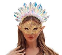 Générique Masques de Carnaval-Mode adulte métal haut de gamme mascarade Art danse (Gold, One Size)