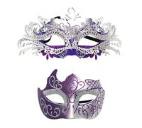Générique Masques de Carnaval-parfaits pour les soirées à thème. Élégants pour Halloween et autres événements. Finition satinée. décoratifs respirants. (Light Purple, One Size)