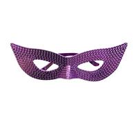 Générique Masques de Carnaval-Spectacle de paillettes pour fête Carnaval, accessoire mascarade à moitié visage (Purple, One Size)