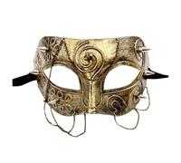 Générique Masques De Carnaval Vénitien Masqué Ou Fête Costumée Vénitiens En Papier À Peindre Masque Couple Mascarade Femme Venise Noir Pour Halloween Cosplay Mardi Gras Party(Or)