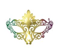 Générique Masques de Carnaval- Violet Et Vert Trois Couleurs Rétro Demi-Visage Scène Performance Fête Déguisement Accessoires (Yellow, One Size)