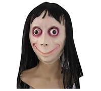 Générique Masques D'Halloween Scary Full Head Skull Démon Souriant Masque En Silicone Effrayant Vieil Homme Trick Or Treat Halloween Adulte Horreur Costume D'Horreur Realiste (#A02,Taille unique)