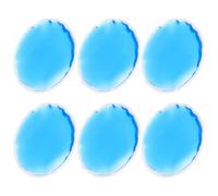 Générique Masques Oculaires Ronds Pack de 6 en Gel Pvc Réutilisables pour Refroidissement et Soulagement des Yeux Gonflés à Domicile Voyage