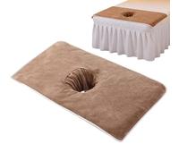 Générique Massage Bed Towel Cover - Spa Table Cloth, Face Hole 180x80cm Microfiber Material with Soft Absorbent Texture for Comfort Portable Massage Table Cover with Washable Design