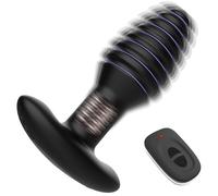 Générique Masseur De Prostate Vibromasseur Télécommandé Plug Anal Jouets Pour Adultes Plug Anal Vibrant 7 Vibrateurs 7 Modes De Rotation Vibrateurs Anaux Jouets Sexuels Pour Hommes Femmes