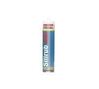 Mastic silicone noir - Silirub AL2T - Soudal - 300 ml