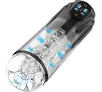 Générique Masturbateur À Succion Automatique Pour Hommes Avec 10 Modes De Vibration Et D'aspiration, Pipe Mains Libres, Jouets Sexuels Pour Adultes, Chatte De Poche Stroker Avec Texture 3D