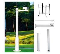 Générique Mât de caméra de Surveillance résistant aux intempéries, Colonne de Montage Verticale segmentée, Poteau de caméra de sécurité Extra Long 200-600 cm, Support de