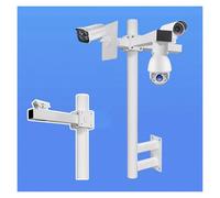 Générique Mât de caméra de Surveillance résistant aux intempéries, Colonne de Montage Verticale segmentée, Poteau de sécurité Extra-Long de 0,5 à 2 m, Support de Montage