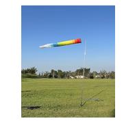 Générique Mât de Drapeau en Acier Inoxydable avec Tube de Direction du Vent, Support pivotant à 360°, for Parapente, paramoteur, Mesure météo en vol en extérieur(Flagpole 300cm-150cm)