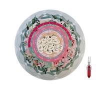 Générique Mat for Divination - Black Cat Astrology Mat 8.5 inch | Portable Round Mousepad for Divination | Round Metaphysical Message Mousepad