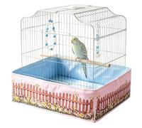 Générique Mat Splash Guard Base Pad Cage Liner Waterproof Bottom Tray | Bird Cage Accessories for Parrots Cockatiels Macaws Parakeets Finches Canaries