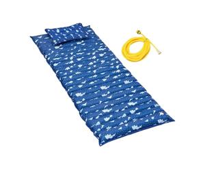 Générique Matelas à Eau Quatre pièces avec Technologie d'infusion pour Un Confort Optimal en été, idéal pour Les Personnes Qui Ont Chaud la Nuit. (Sky Blue3, 190X75CM)