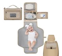 Générique Matelas À Langer Portable - Tapis À Langer Imperméable Pour | Poche De Lingettes De De Grande Capacité Pour Sacs, Poussette, Extérieur, Soins De Bébé Et Utilisation En Déplacement,