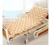 Générique Matelas À Pression Alternée, Surmatelas Gonflable pour Escarres avec Pompe Silencieuse et Imperméable, Prévention et Traitement des Escarres pour Hôpital, Maison, Lit D'hôpital,Beige