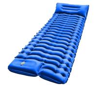 Générique Matelas de Camping Gonflable ultraléger - Pompe à Pied intégrée, Oreiller et Conception compacte for Le Camping et la randonnée(Blue)